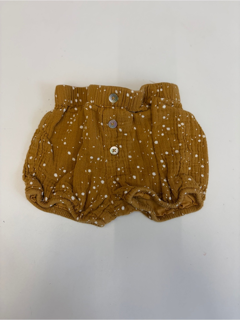 Rylee + Cru Mustard Star Diaper Cover